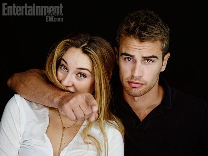woodley-james-divergent-ew - THEO JAMES AND SHAILENE WOODLEY