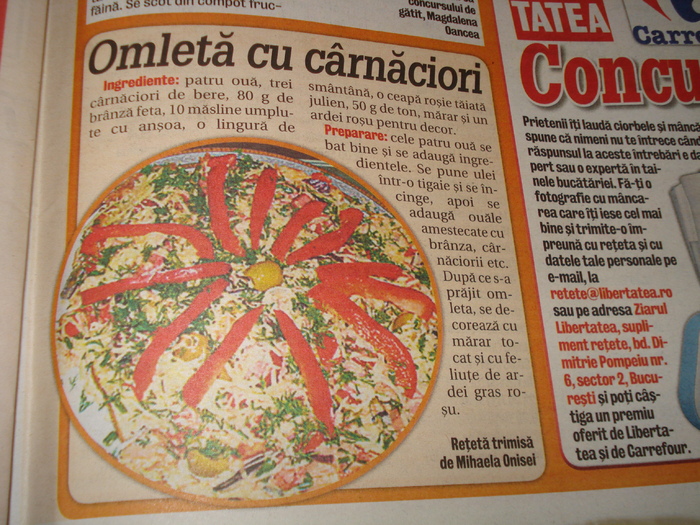 OMLETA CU CARNACIORI:)