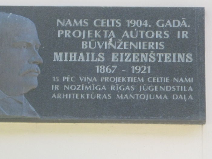 Arhitectul Mihail Eisenstein; Tatal regizorului de film Serghei Eisenstein si autorul splendidelor cladiri art nouveau din Riga
