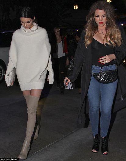 kendall-thigh-high-celine-boots-sweater-dress-january-2015-clippers-lakers-game-7