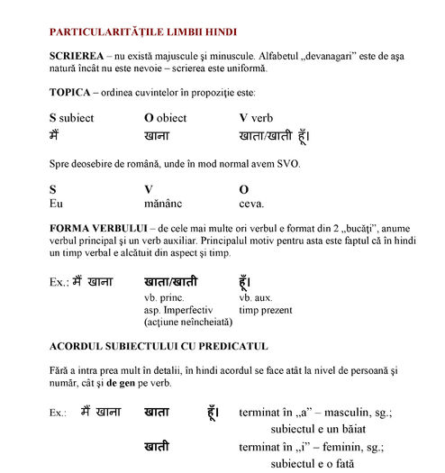  - 16- Cuvinte in hindi