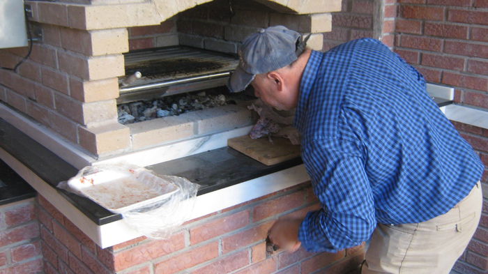 IMG_2144 - Bucatarie de vara cu gratar rustic din caramida - la Braila