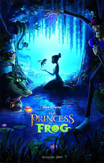the-princess-and-the-frog-poster[1] - printesa  si broscoiul