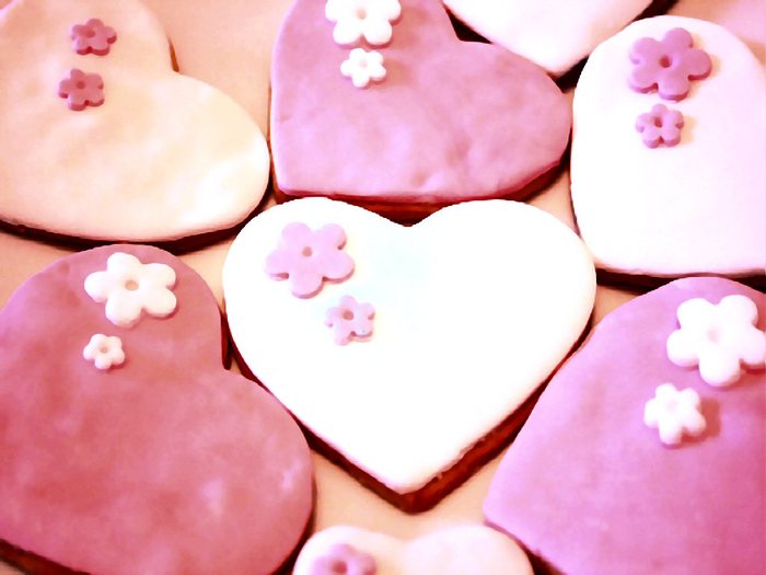 Valentine Heart Cookies - Valentines day