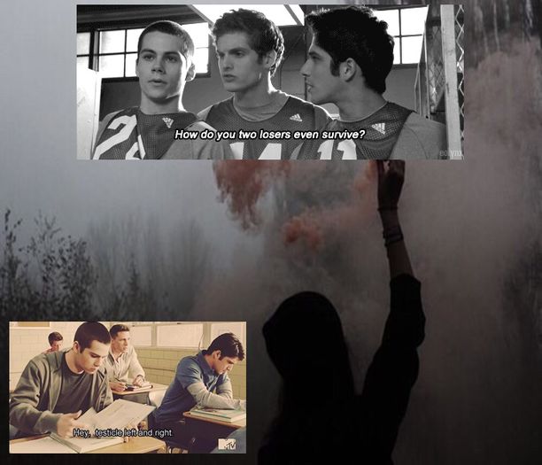 　　♥̷͜͡   Teen Wolf: Îl iubesc, acum. Am văzut un episod azi nou pe MTV.; Începe fix când vin de la școală ceea ce e fain și nu știu, îmi place mult, e chiar interesant deși nu mă așteptam, să fiu sinceră.
