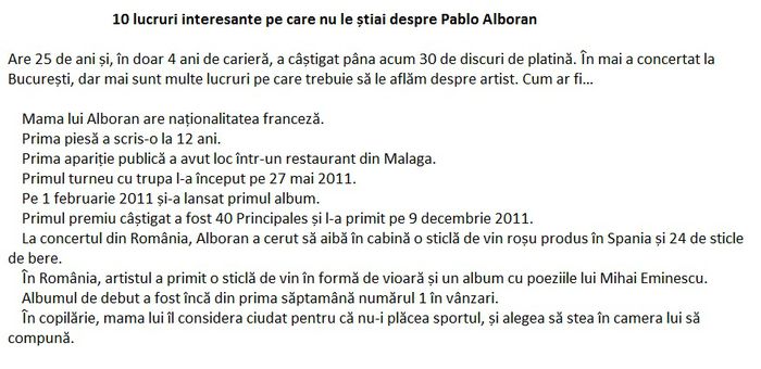 pe care nu le stii despre