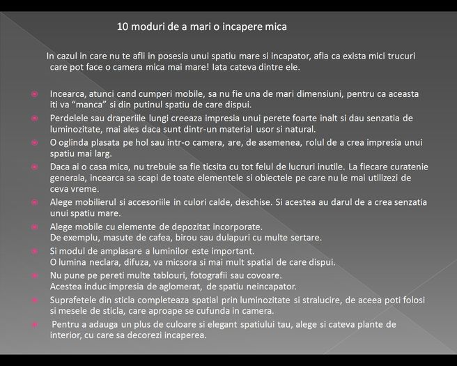 10 moduri de a mari o incapere mica - Sanatate - 10 trucuri vechi si noi