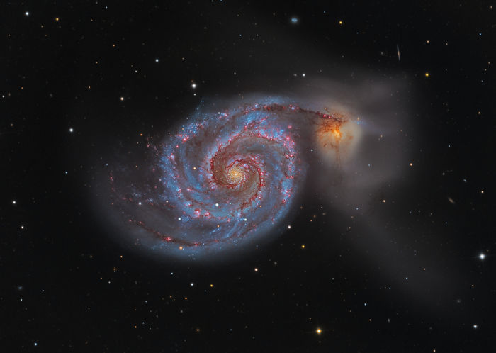 M51-with-12hours_AOXLumPugh1024 - Colindand prin univers I