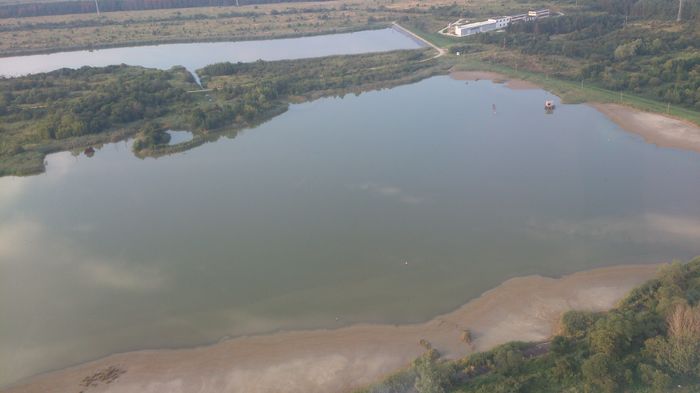 Lacul de la Feldioara - In zbor 2014