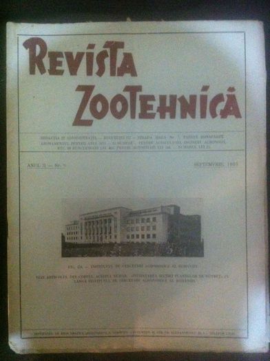 Septemvrie 1935 - LITERATURA de SPECIALITATE