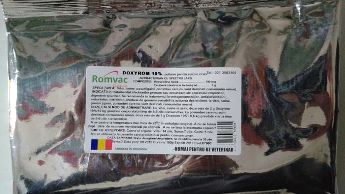 DOXYROM 100 G - 31 RON - PRODUSE ROMVAC