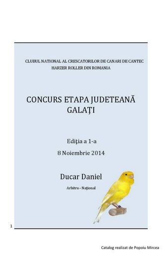 2 - Concurs Etapa Judeteana - Editia 1 - Galati- 08 Noiembrie 2014