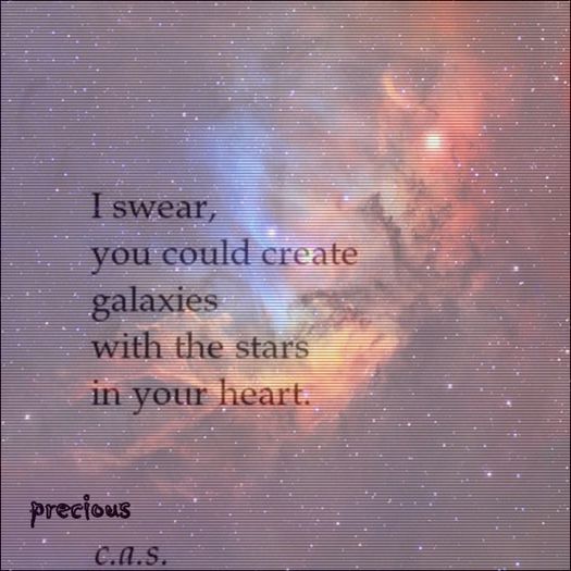 ★ - ox-you could create galaxies with the stars in your heart