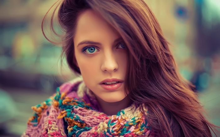 Eyes,vintage and scarf GIRL - Instant_Girls