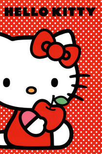 Red Apple hello kitty poster photo