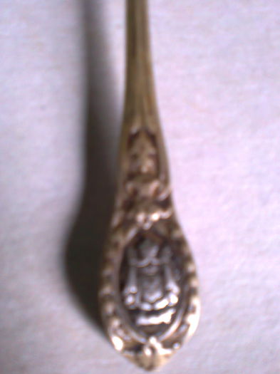 lingurita argint stema regala anii *30 - AA C OBIECTE DE COLECTIE VECHI