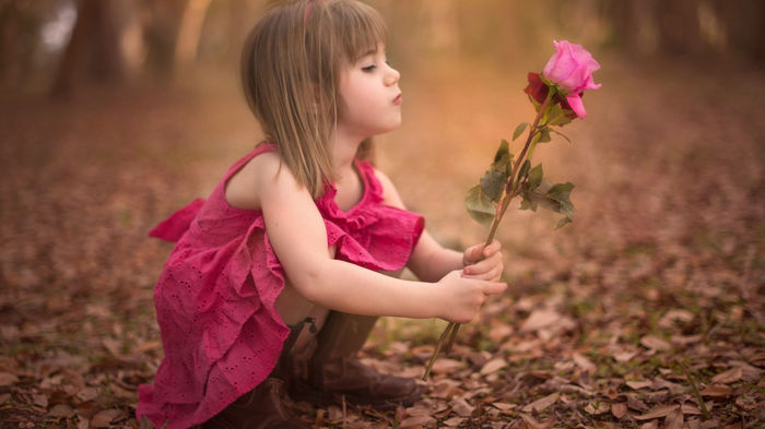 Trandafirul roz... Sufletul meu - Fetite mici si dragute