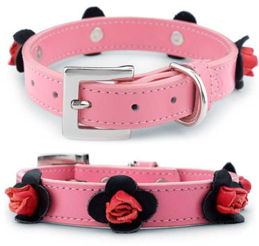 Zgarda Flower Pink- 2 lei - Hilton PetShop