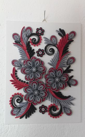 134 Tablou Quilling 15cm-20cm 50 lei - tablouri Quilling