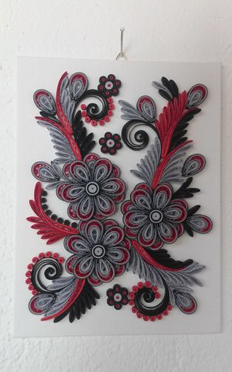 134 Tablou Quilling 15cm-20cm 50 lei