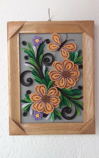 150  Tablou Quilling 18cm-23cm 40 lei