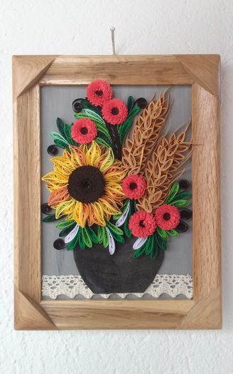 151  Tablou Quilling 18cm-23cm 40 lei