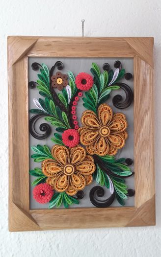 152  Tablou Quilling 18cm-23cm 40 lei
