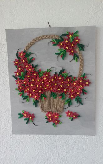 159 Tablou Quilling 24cm-30cm 100 lei - tablouri Quilling