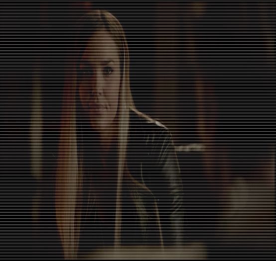 ◜ ♡. # se sperie când îi aude vocea și se întoarce spre el, râde și îi face cu  +; # mâna; Oh, hey tu, nu te văzusem. :o3. =)))))). Ce faci? :3... # bea din punga cu sânge.
