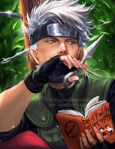 Kakashi citeste