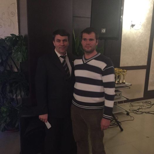 Eu cu prietenul Botnaras din UKRAINA - rezultate expozitia nationala lugoj 2015
