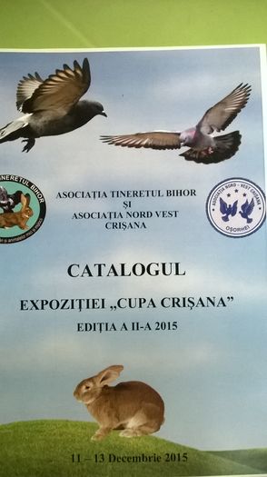 Catalogul Expoziție - Expozitia Oradea Cupa Crisana Editia a II 11-13 decembrie 2015