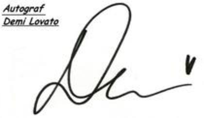 demi lovato - autografe