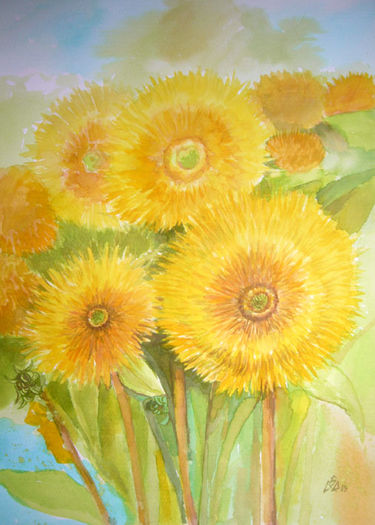 SunFlower4Med2 - Picturi cu flori