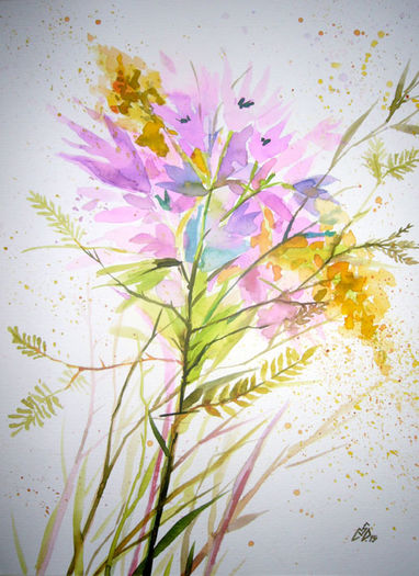 VioletBouquet1Med2 - Picturi cu flori