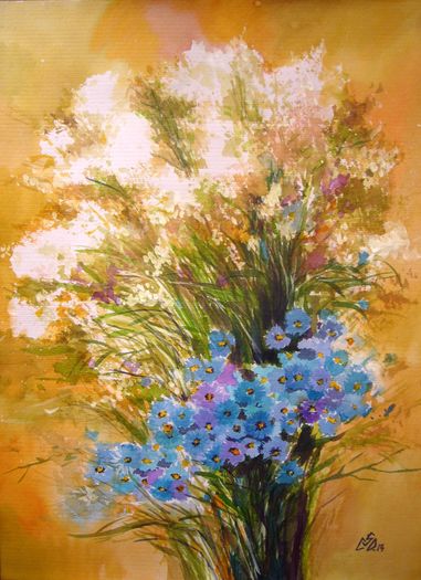 Blue&White2a_med1 - Picturi cu flori