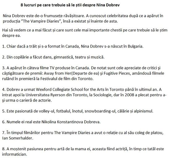 despre - Top 10 lucruri nu le stiai despre vedetele tale preferate