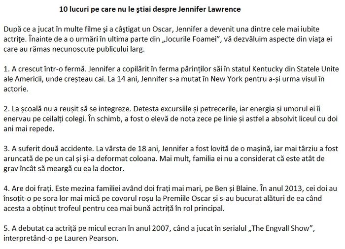 10 lucruri pe care nu le stiai