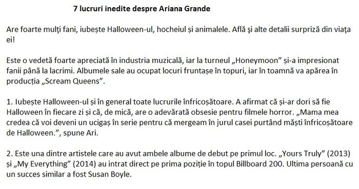 7 lucruri inedite