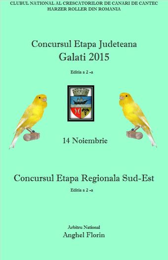 2 - Concurs Etapa Judeteana - Editia 2 - Galati- 14 Noiembrie 2015