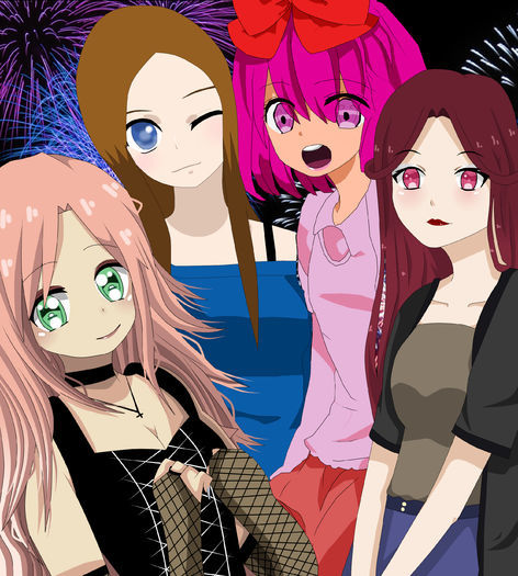 Ma girls! Ma power! :)) B| (Lullaby, Marie, Ren and Hikaru) - Collaboration with beautiful people