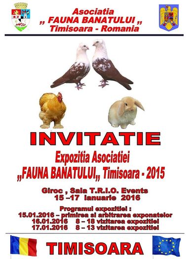 EXPOZITIA FAUNA BANATULUI - EXPOZITII TARGURI