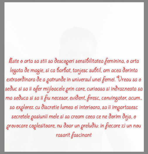 Seductia este o arta; ArTyStory - facebook.com/artystorys
