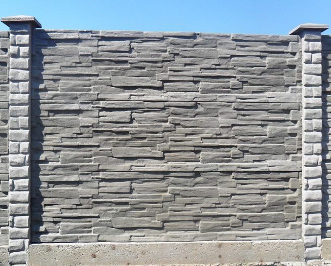 model piatra feliata - poze garduri beton