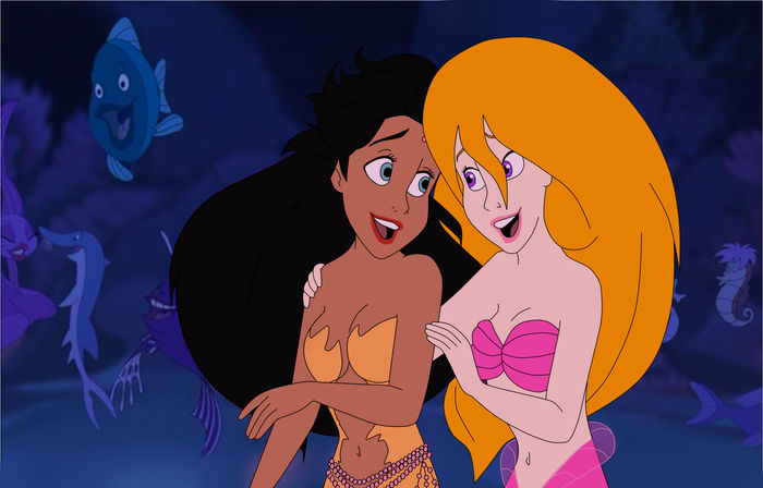 Daphne and Zahra - C-Daphne- Little Mermaid