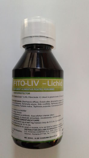 FITO-LIV-LICHID 100 ML 18,5 RON - PRODUSE ROMVAC