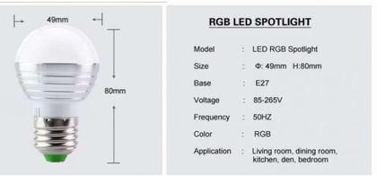 _bec-led-rgb-telecomanda 50 ron - - Bec led cu telecomanda lumina ambientala colorata 5w