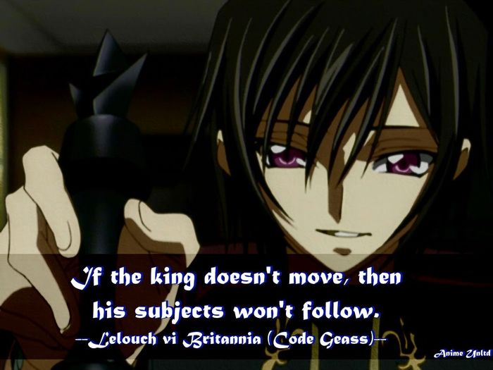 Day 5 - Your favorite Quote - x Code Geass 30 Days Challenge