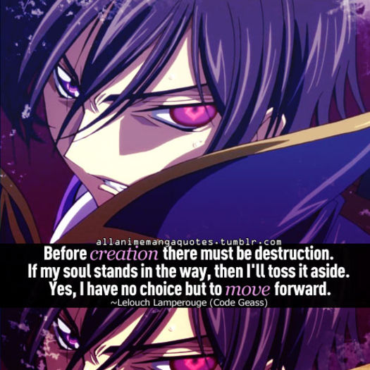 Day 5 - Your favorite Quote - x Code Geass 30 Days Challenge