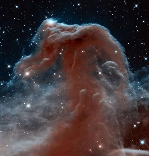 Coloanele Creatiei; Fotografie realizata cu telescopul Hubble.
